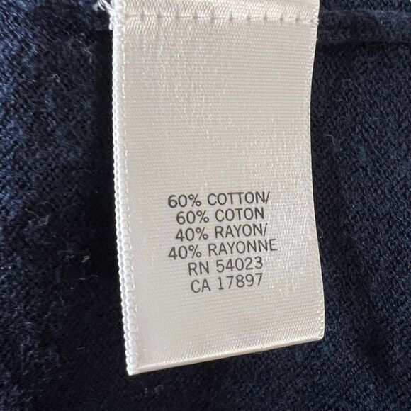 Banana Republic, Navy Blue Front Sequin Striped Long Tank, Women’s Small - Picture 8 of 13